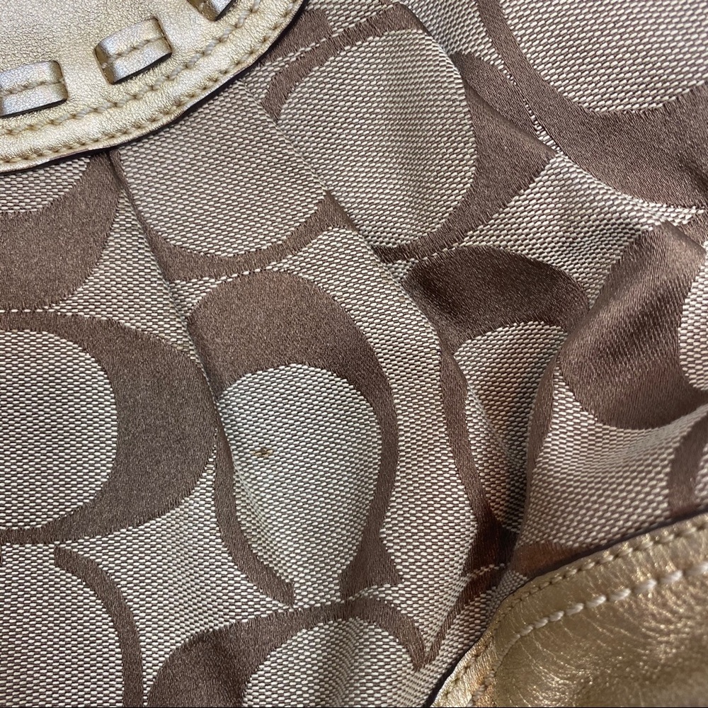 COACH Ergo Signature Pleated Satchel - Picture 8 of 8
